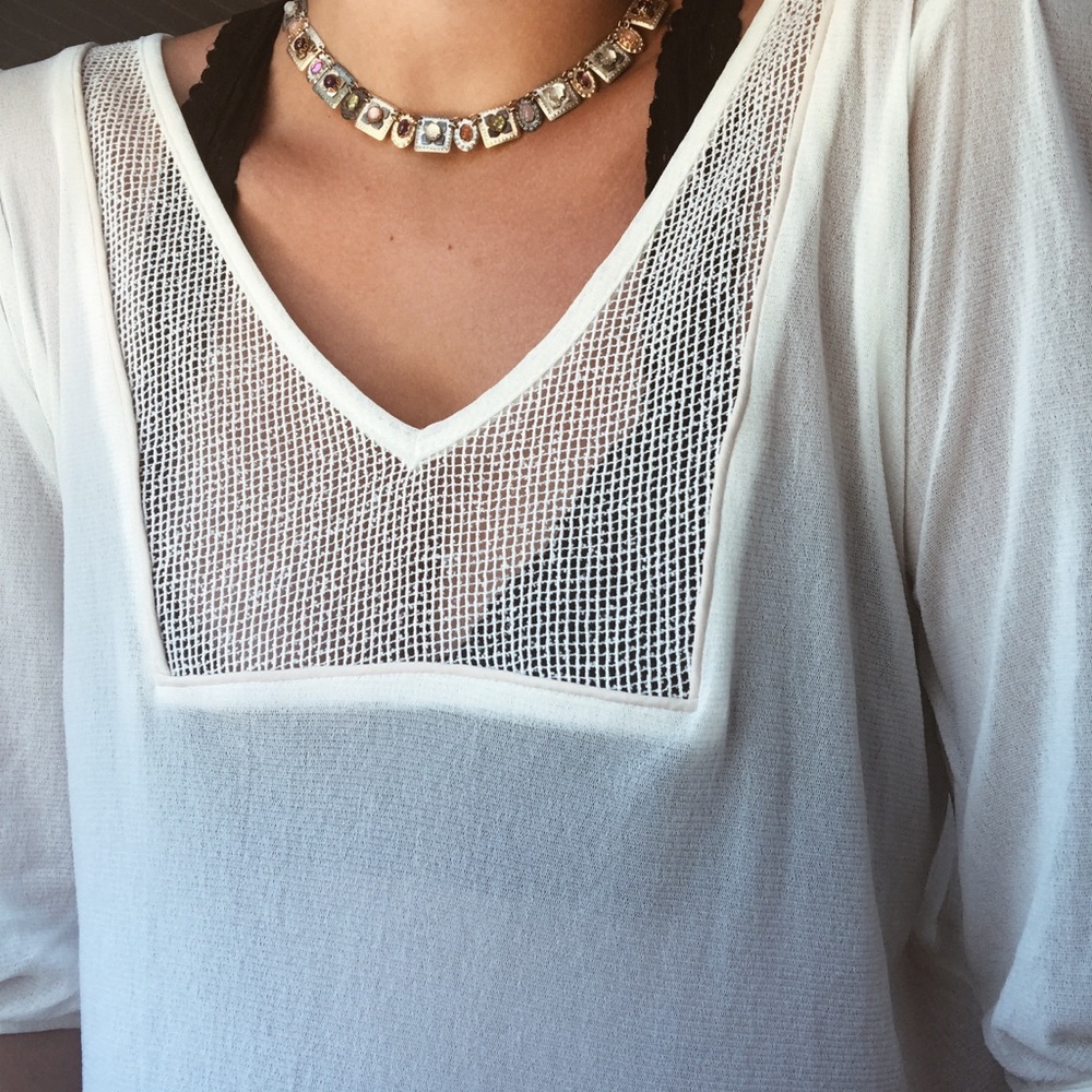 Babydoll white shirt